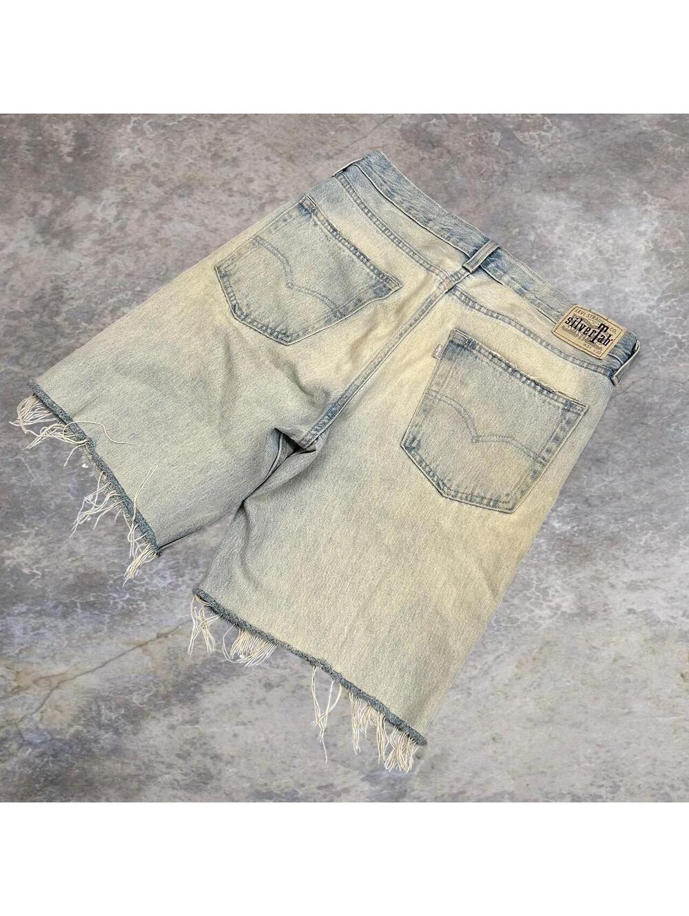 Silver tab Levi's denim shorts